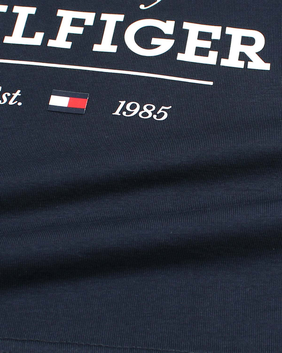 Exclusive Hilfiger Girls Crop Top Tee - Navy Blue