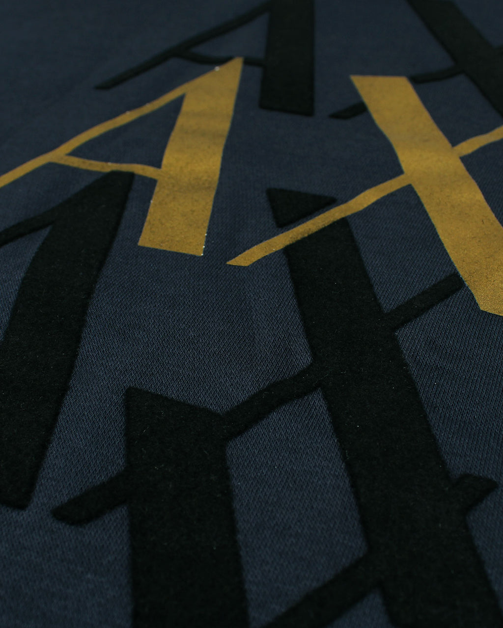 Exclusive A-X Fade Gold Men Sweat - Navy Blue