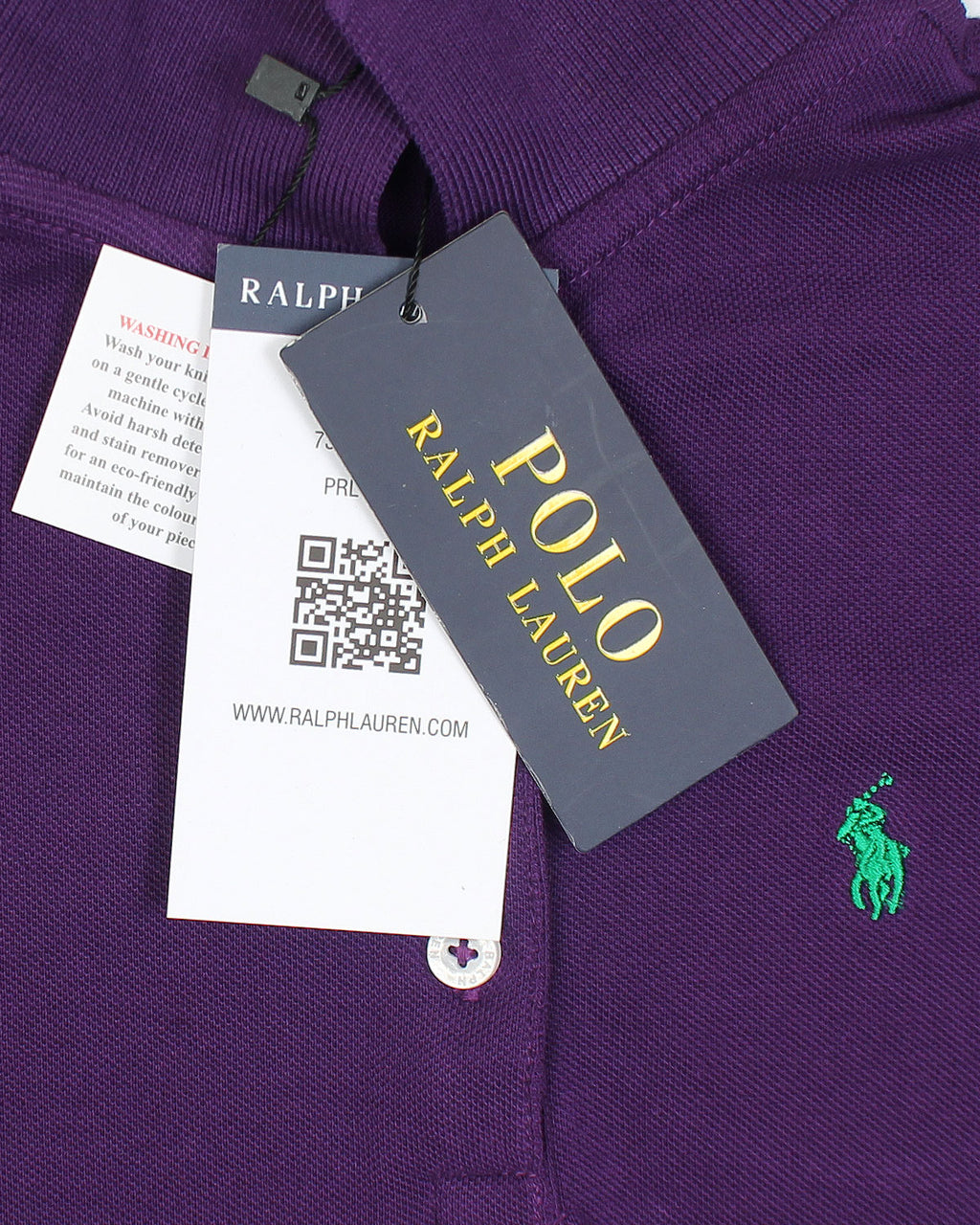 Premium Baby Girl R-L Polo Dress - Purple