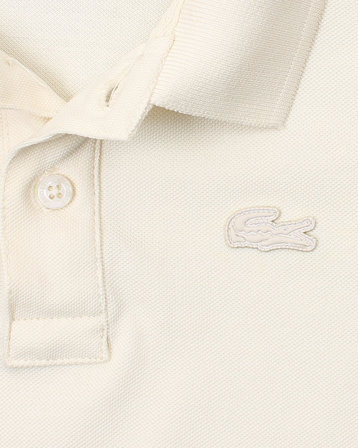 Premium Baby Girl Lac. Polo Shirt - Off White