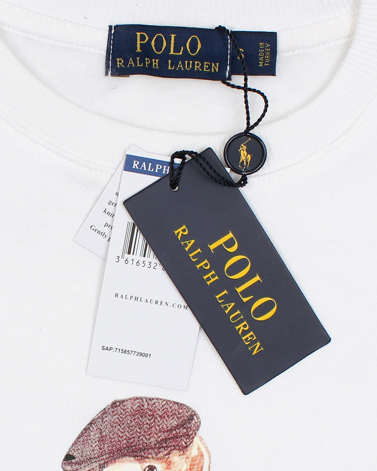 Premium Bear Men's Sweatshirt - White