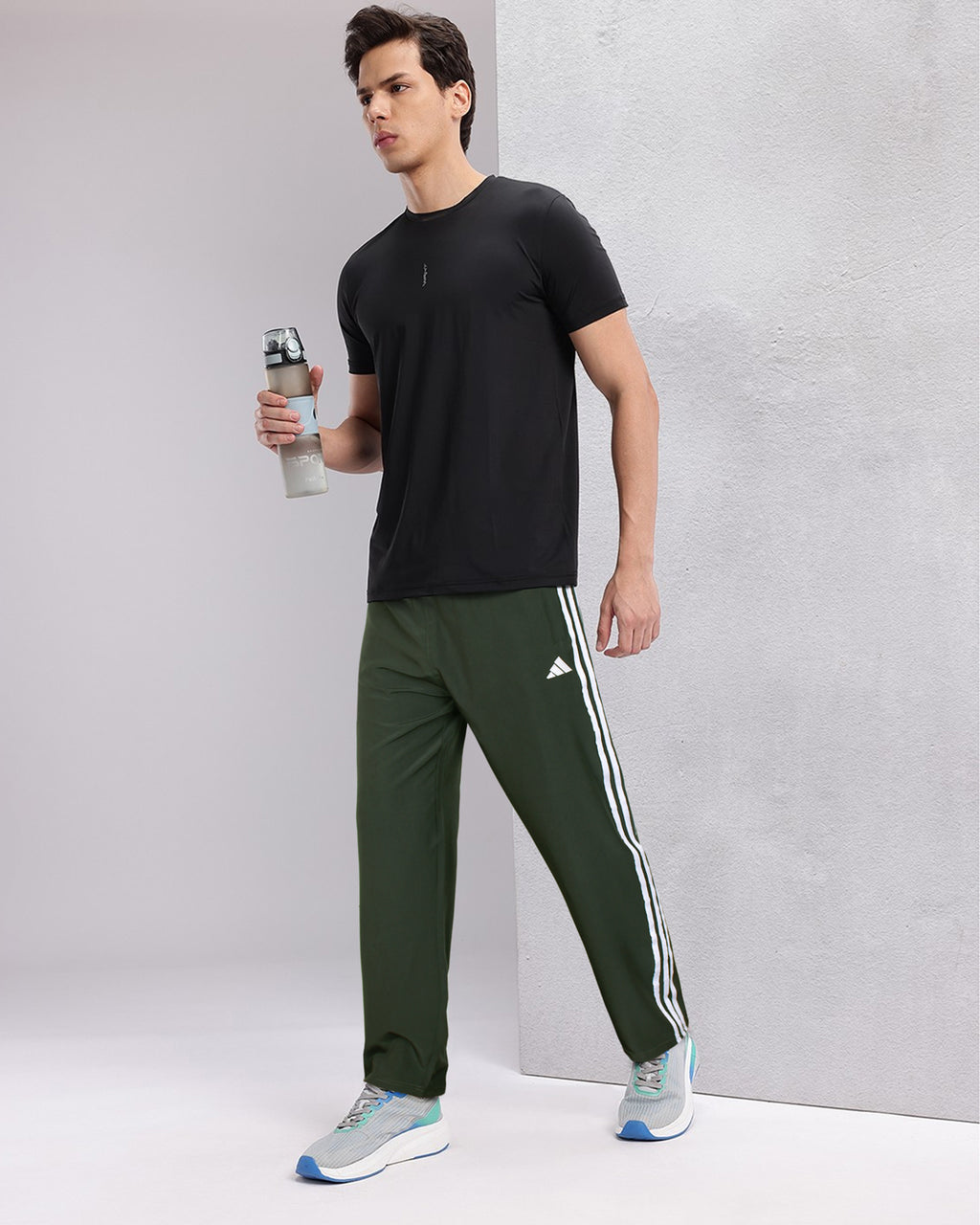 Adi. Tricot Three Stripes Track Pant - Green