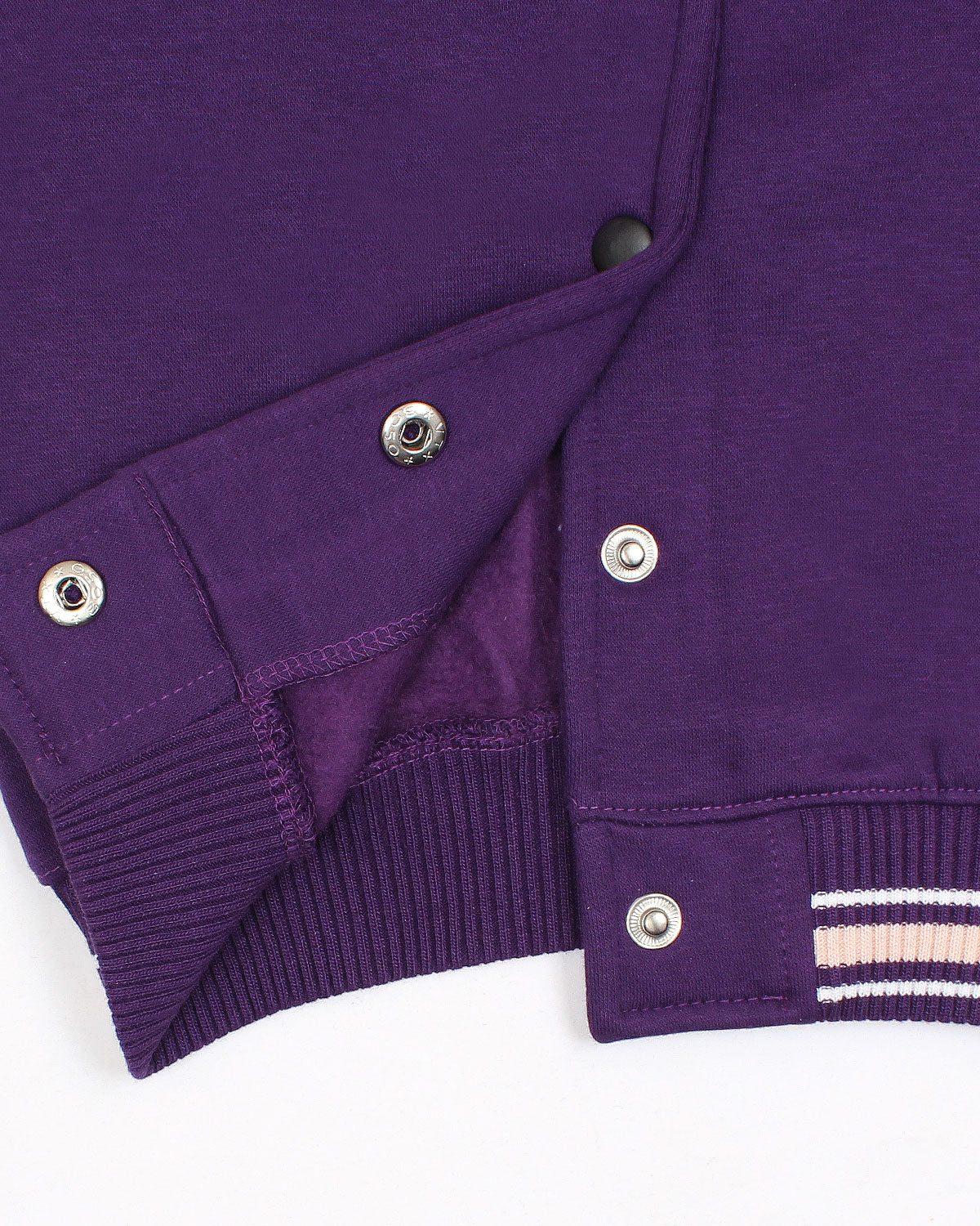 Kids Classic Baseball Jacket - Purple