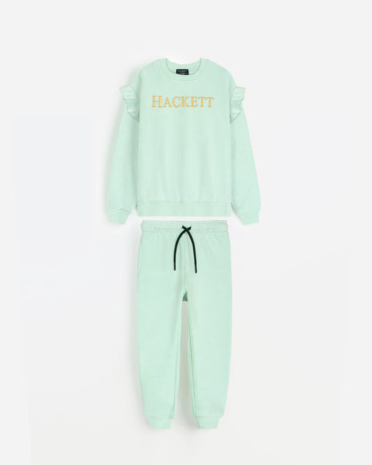 HKT Girls Ruffle Tracksuit Set – Mint Green