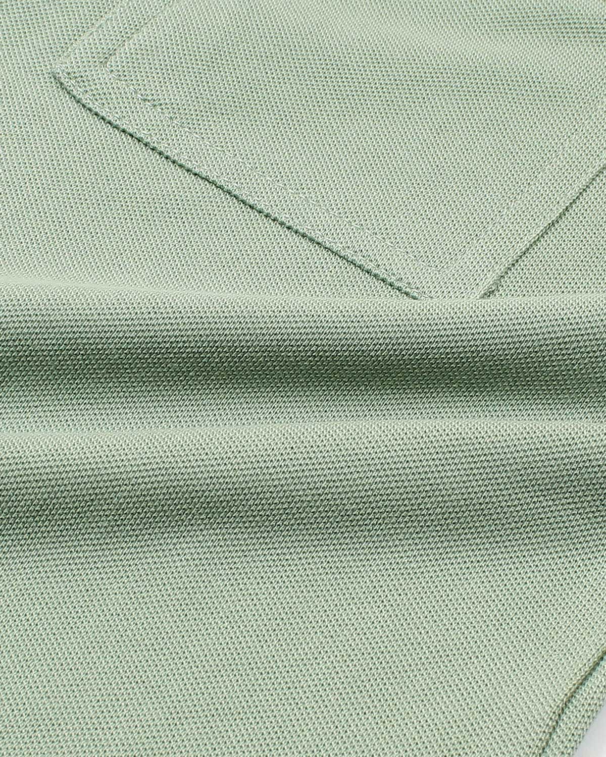 Kids Notch Lapel Pique Tracksuit - C Green