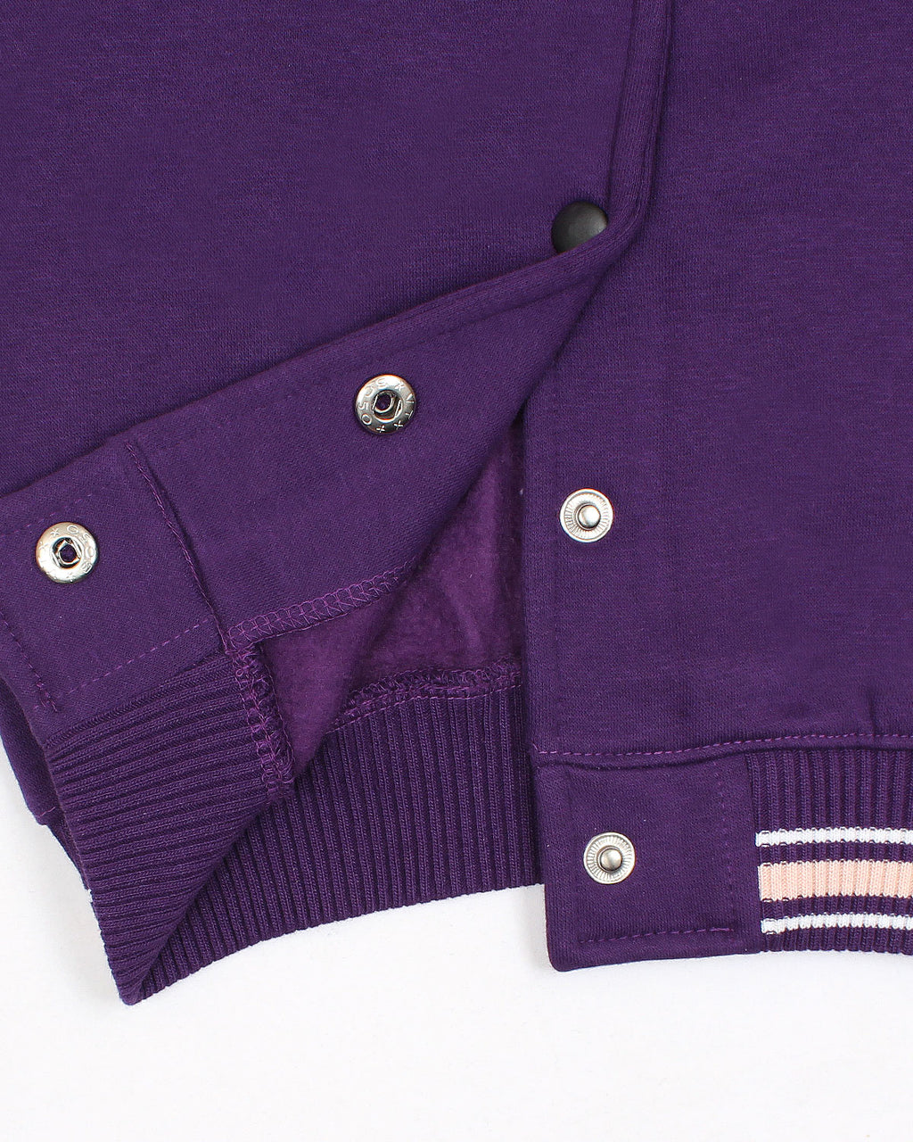 Kids Classic Baseball Jacket - Purple
