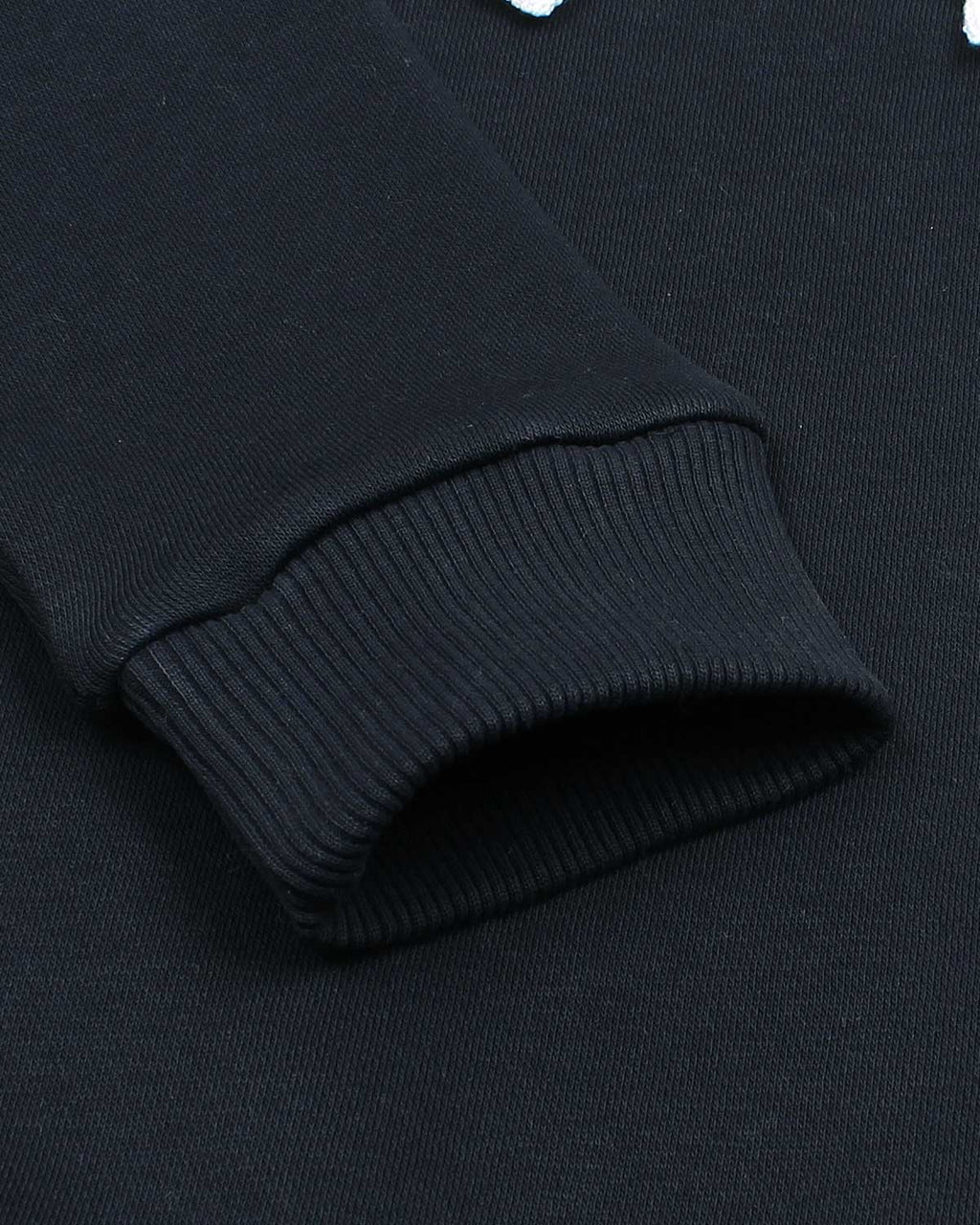 Kids Premium Collar Sweatshirt - Navy Blue