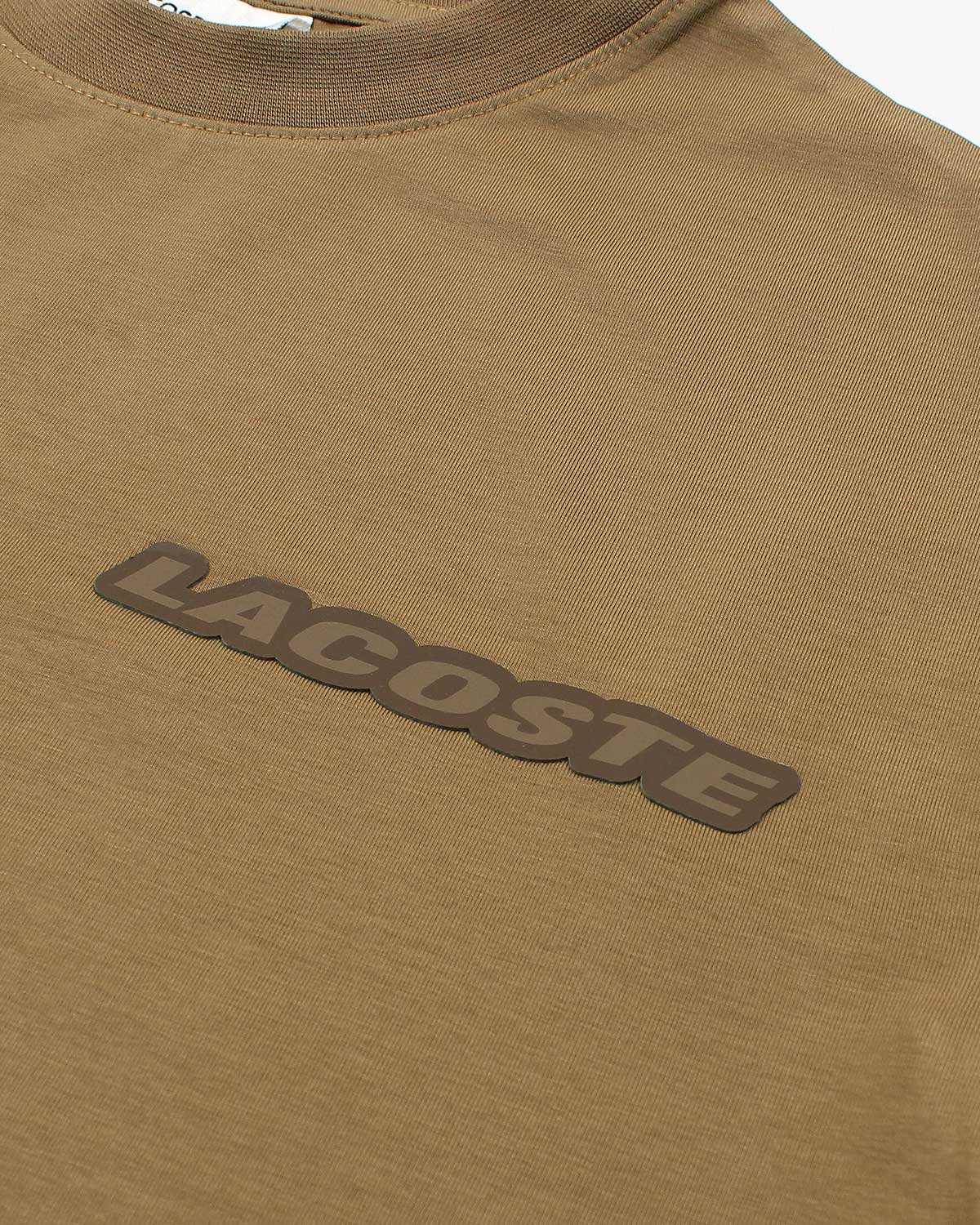 Men's Oversized Basic Lac. T Shirt - Brown