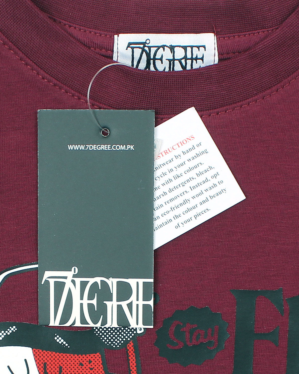 Kids Flag Fresh T Shirt - Maroon