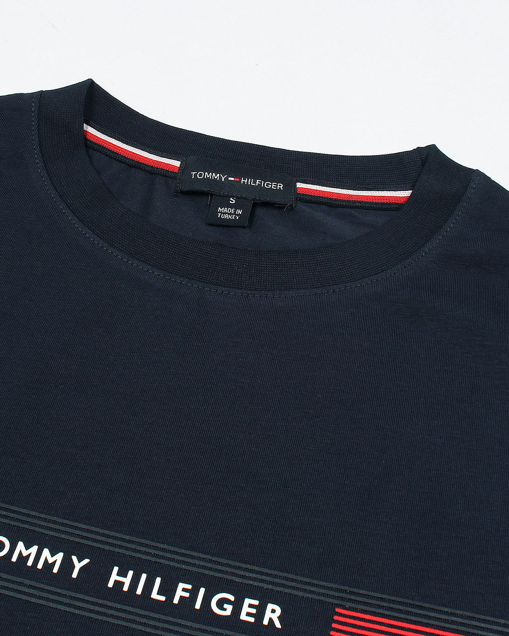 Premium Tommy High Men Tee - Navy Blue