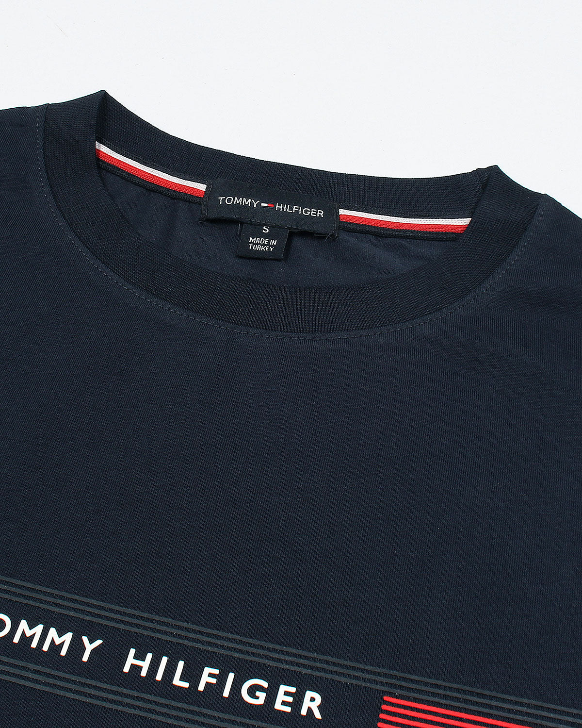 Premium Tommy High Men Tee - Navy Blue