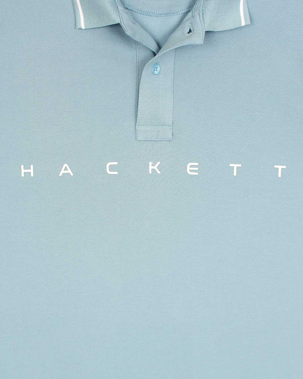 Premium HKT Men Tipped Polo Shirt - Sky Blue