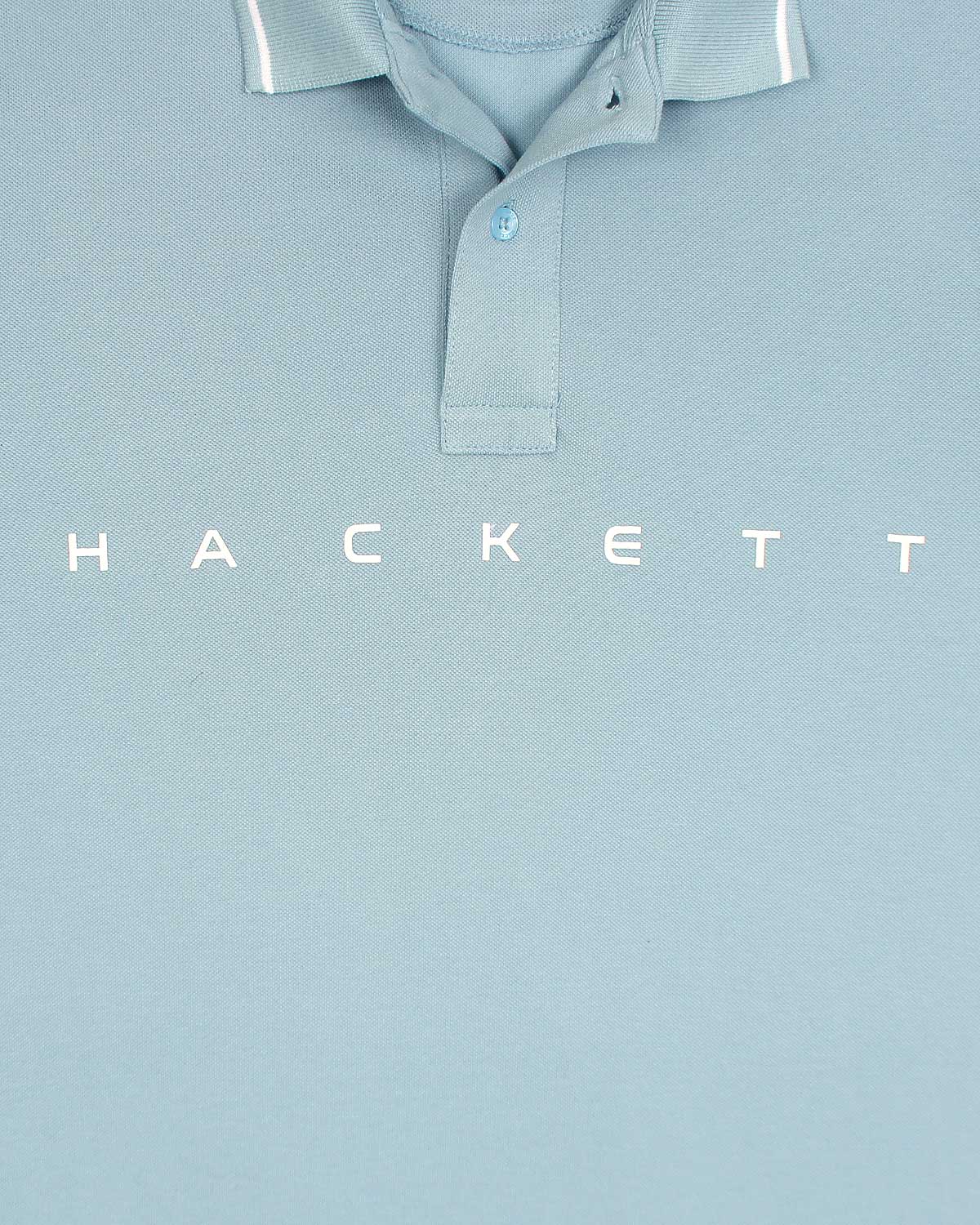 Premium HKT Men Tipped Polo Shirt - Sky Blue