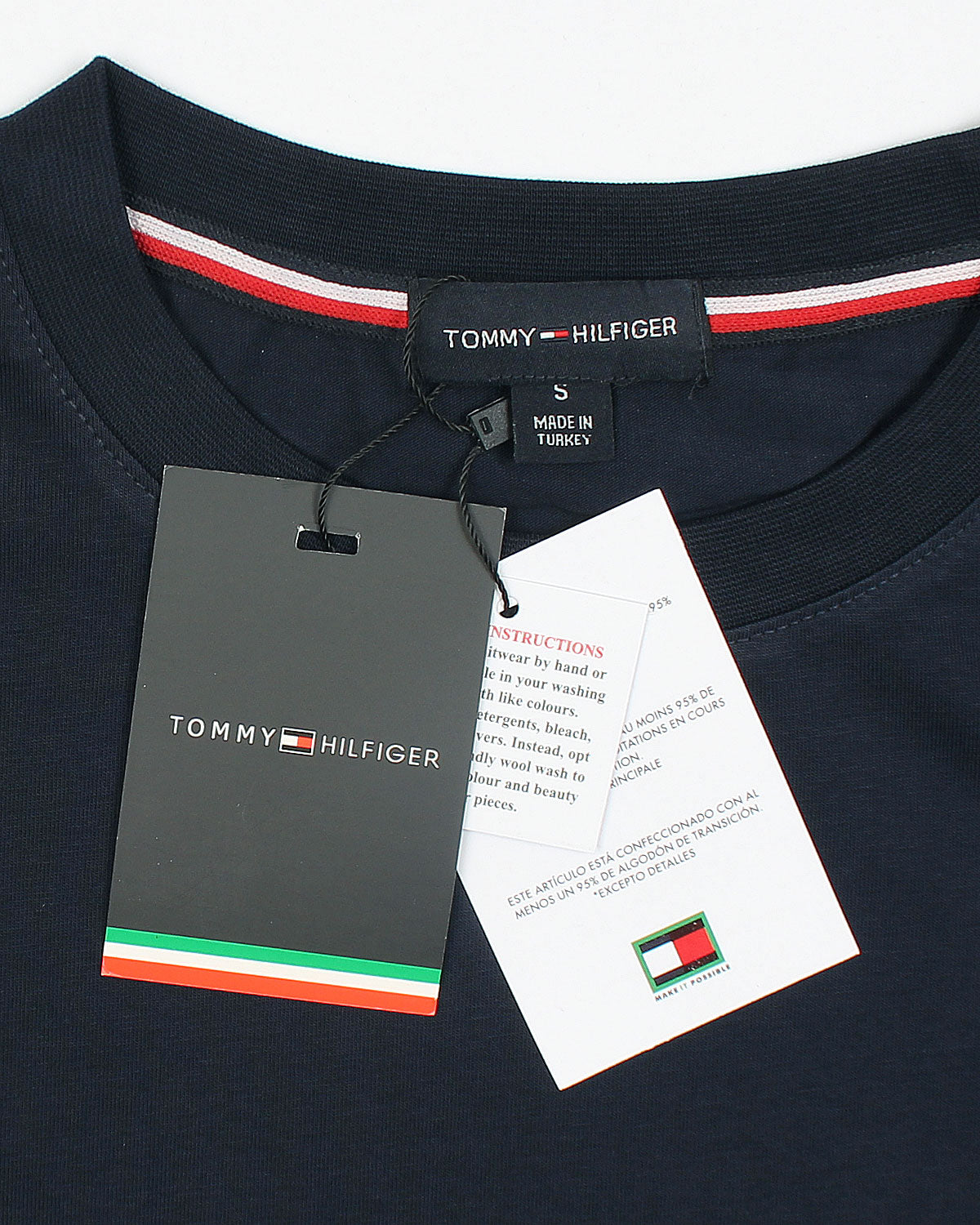 Premium Tommy High Men Tee - Navy Blue