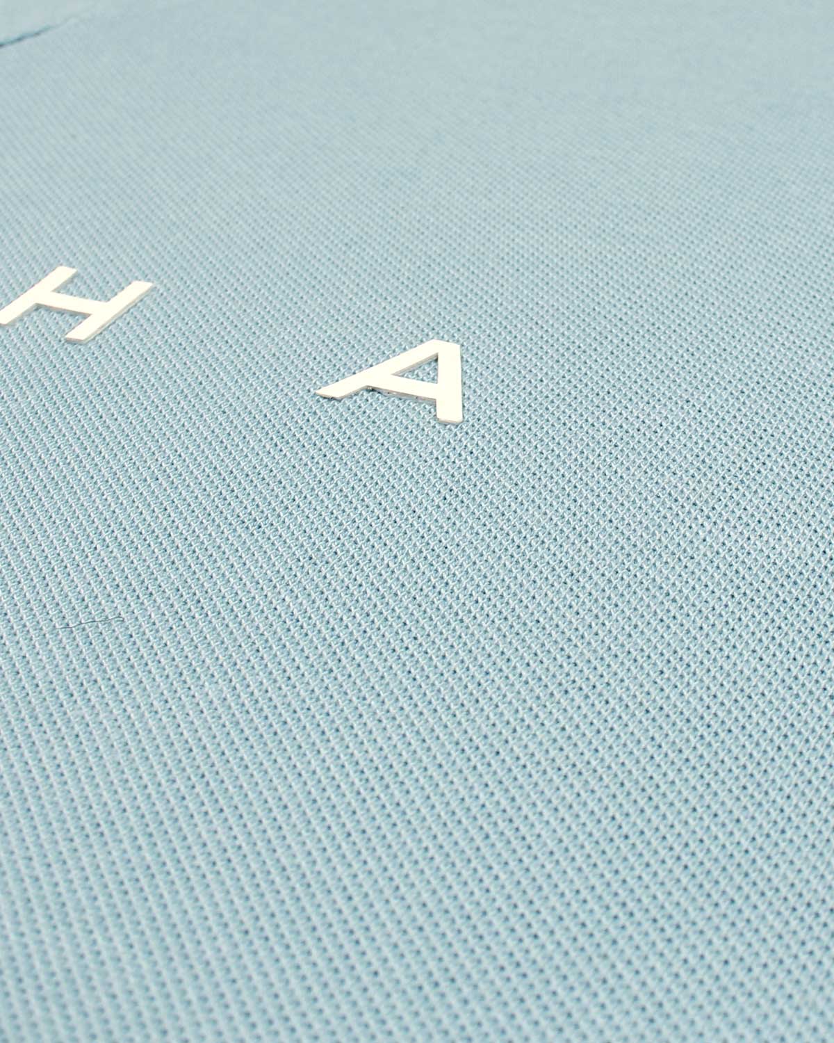 Premium HKT Men Tipped Polo Shirt - Sky Blue