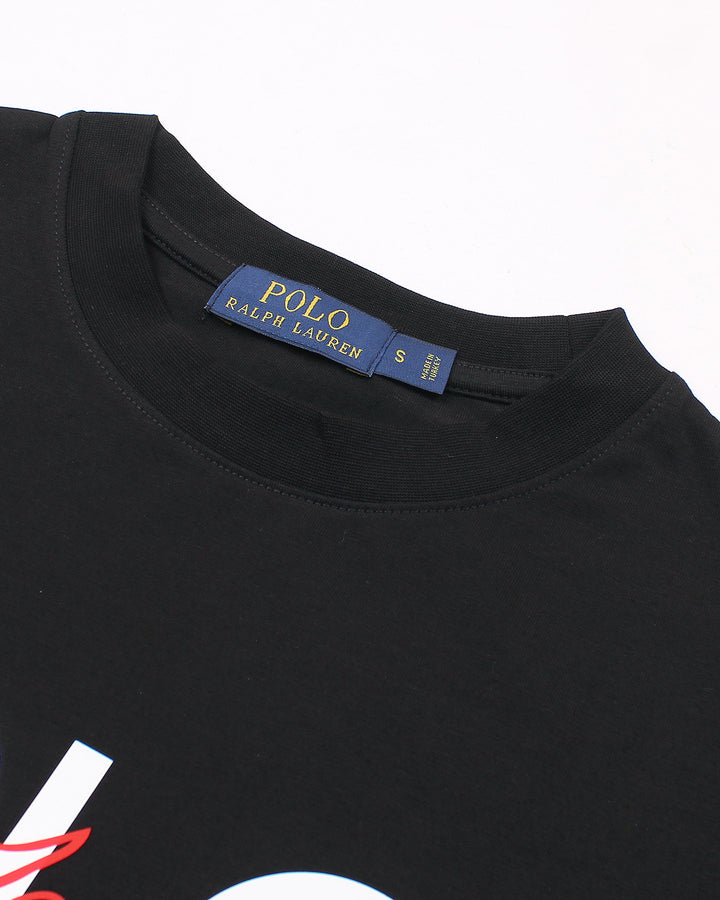 Men's Polo Signature T Shirt -Black