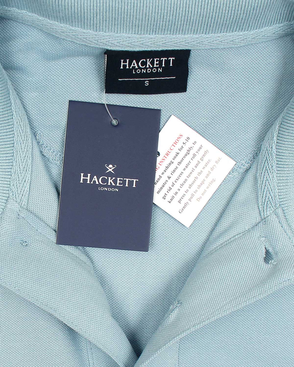 Premium HKT Men Tipped Polo Shirt - Sky Blue