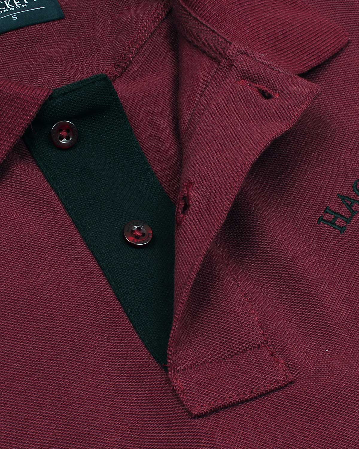 Premium HKT Iconic Motive Polo Men - Maroon