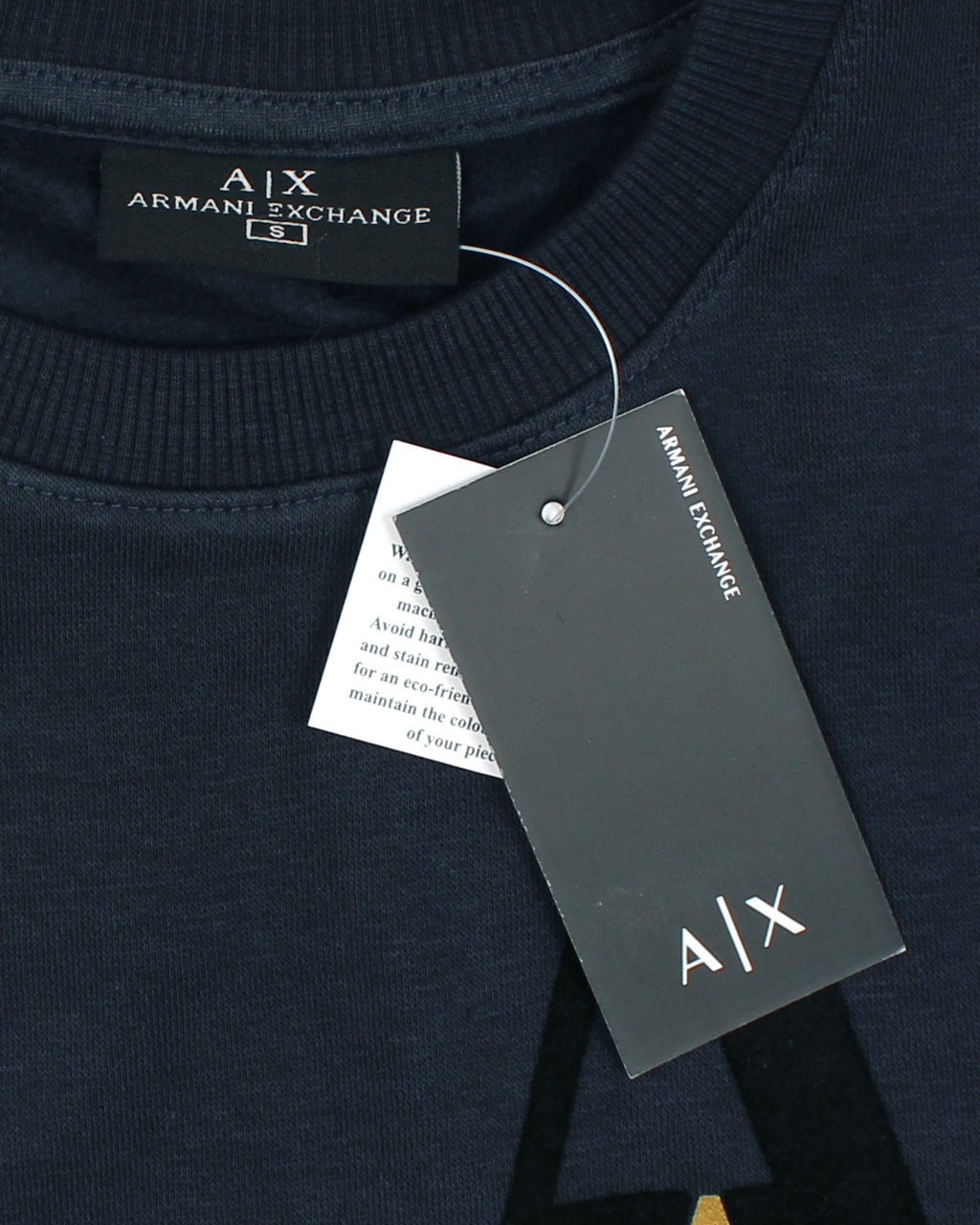 Exclusive A-X Fade Gold Men Sweat - Navy Blue