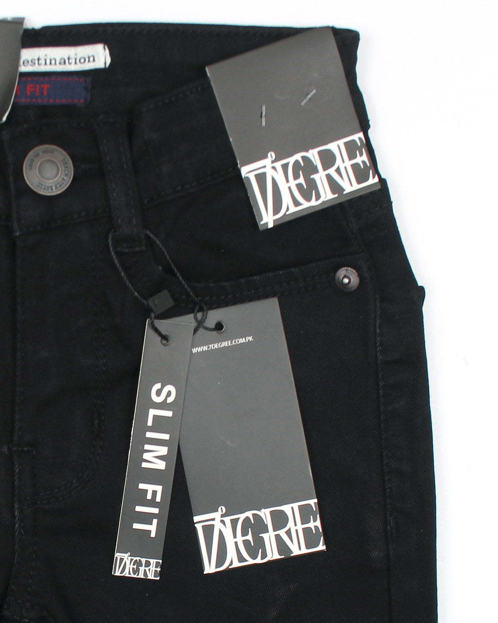 Premium Kids Denim Pants - Black