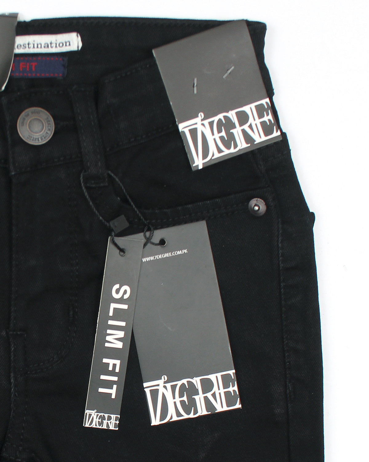 Premium Kids Denim Pants - Black