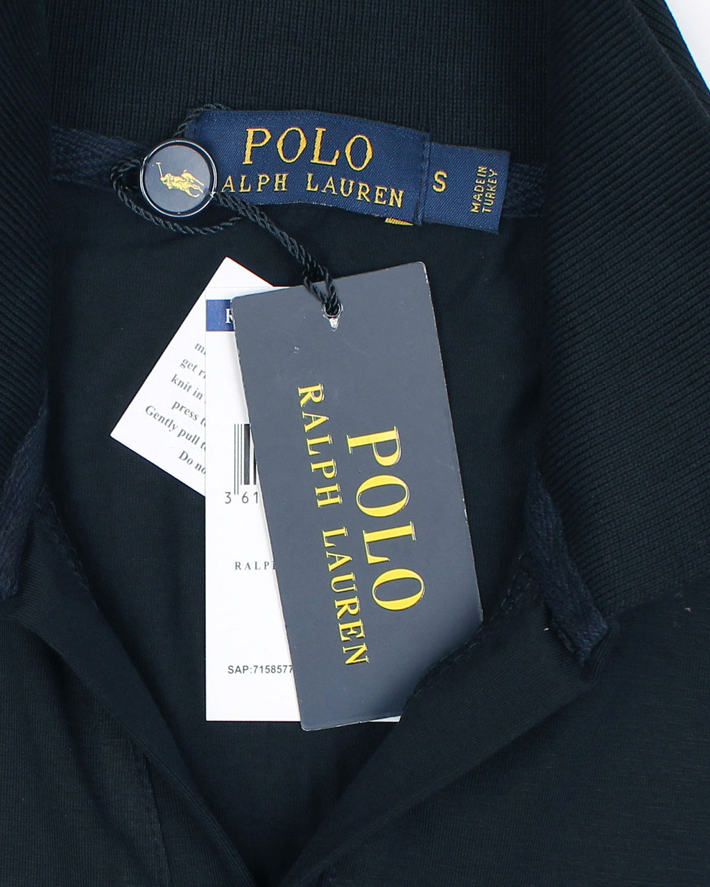 Iconic R-L Johnny Collar Polo - Navy Blue