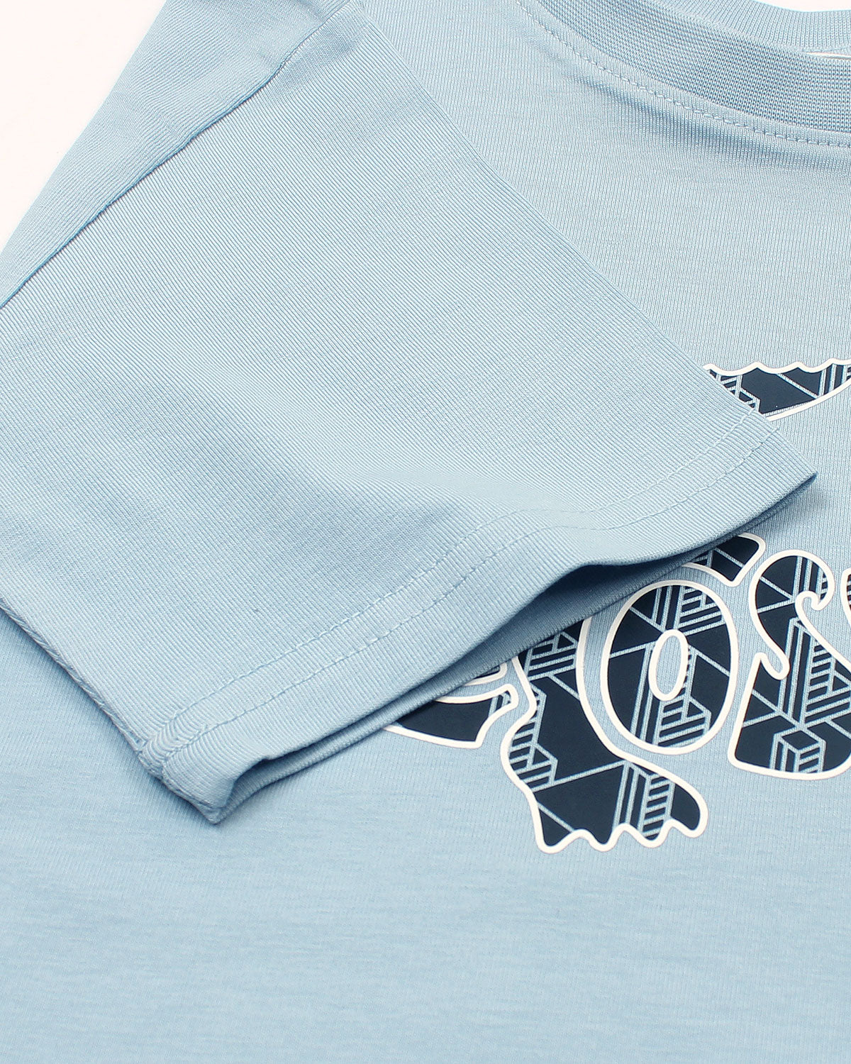 Baby Girls Croc. Oversized T Shirt - Sky Blue