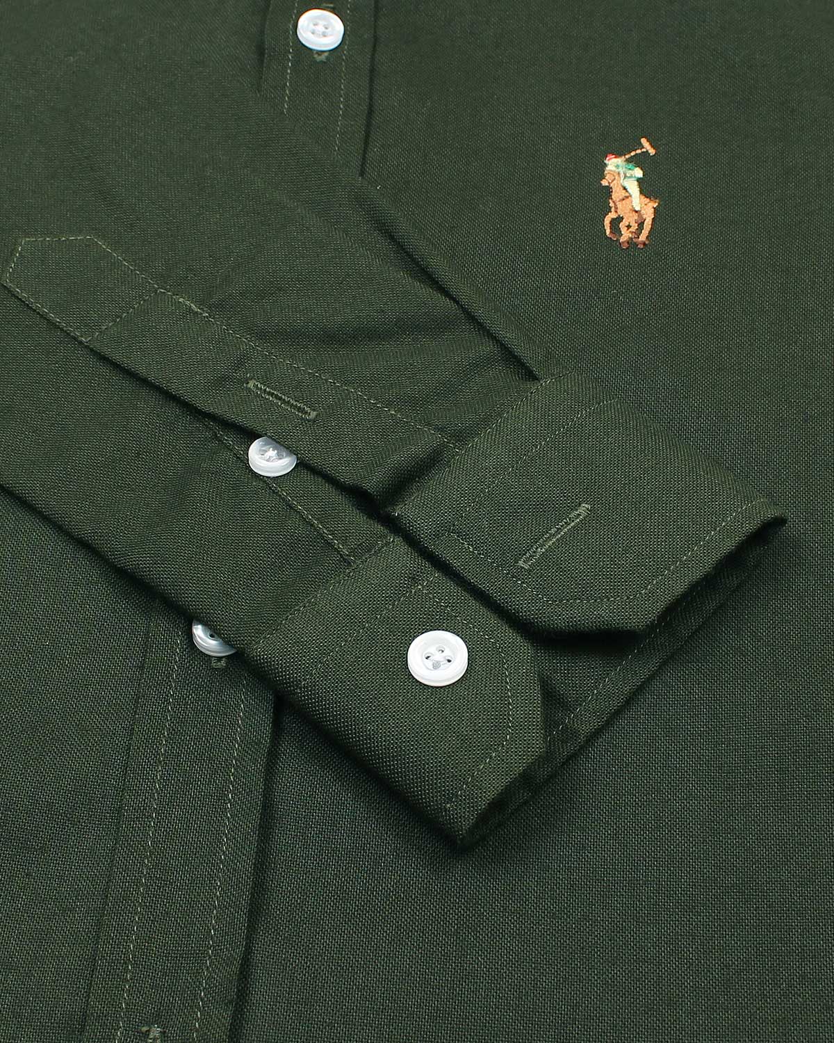 Kids Button Down Oxford Shirt - Green