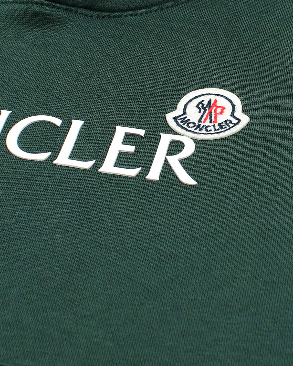 Mon. Kids Logo Hoddie - Forest Green