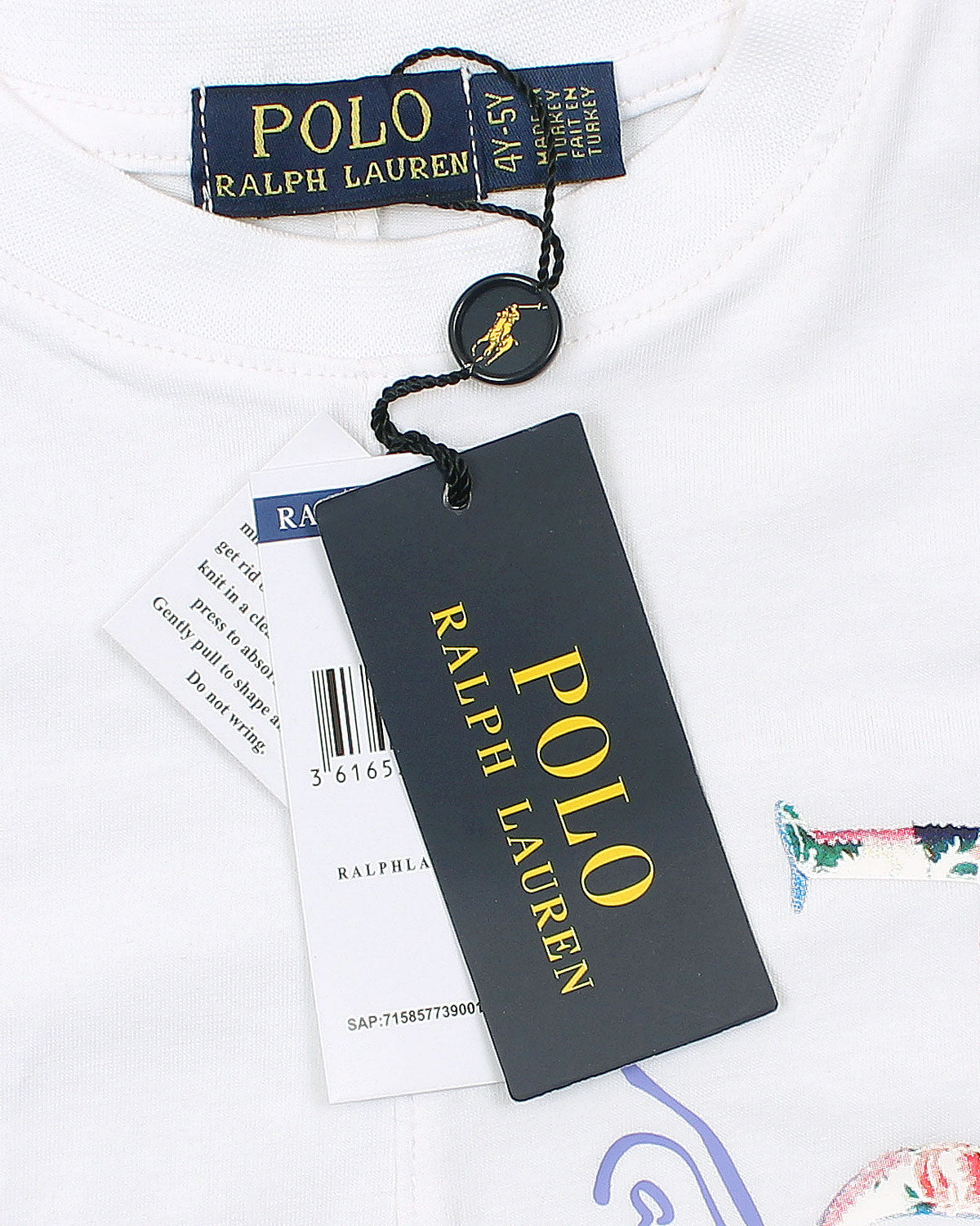 Baby Girls Polo Iconic Tee - White