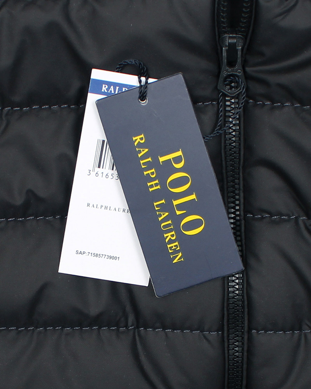 Kids Puffer Hooded R-L Jacket - Black