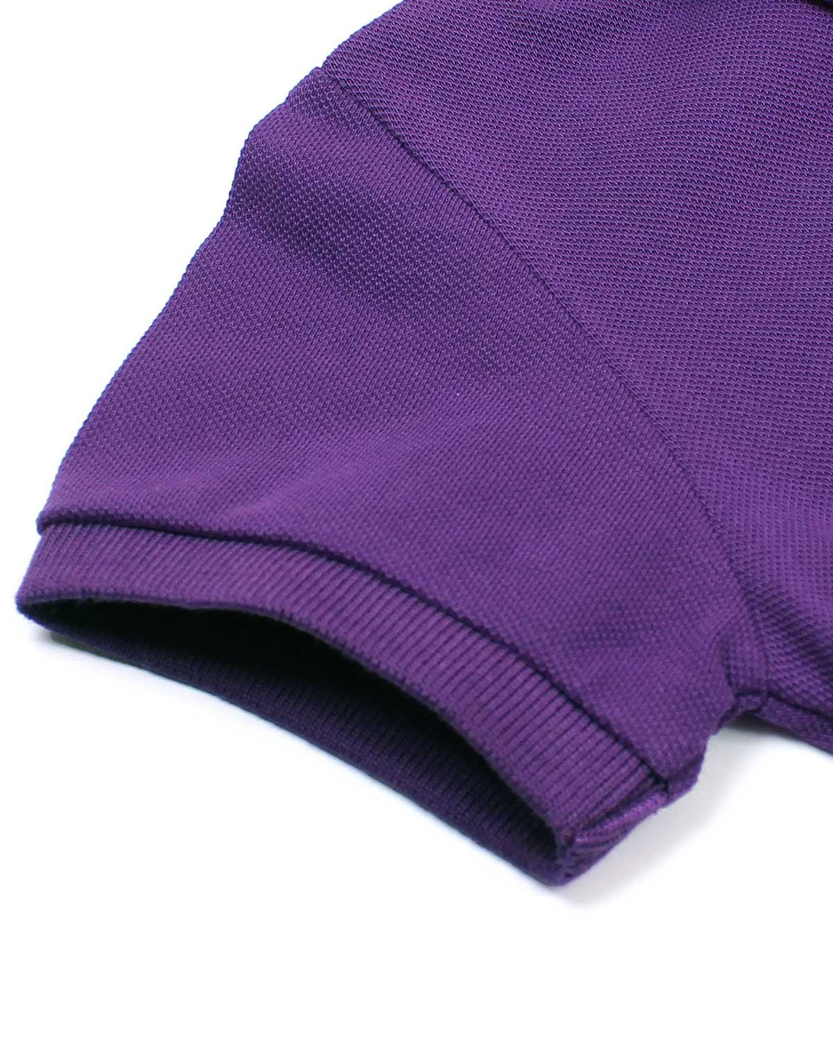Baby Girl Iconic Polo Dress - Purple