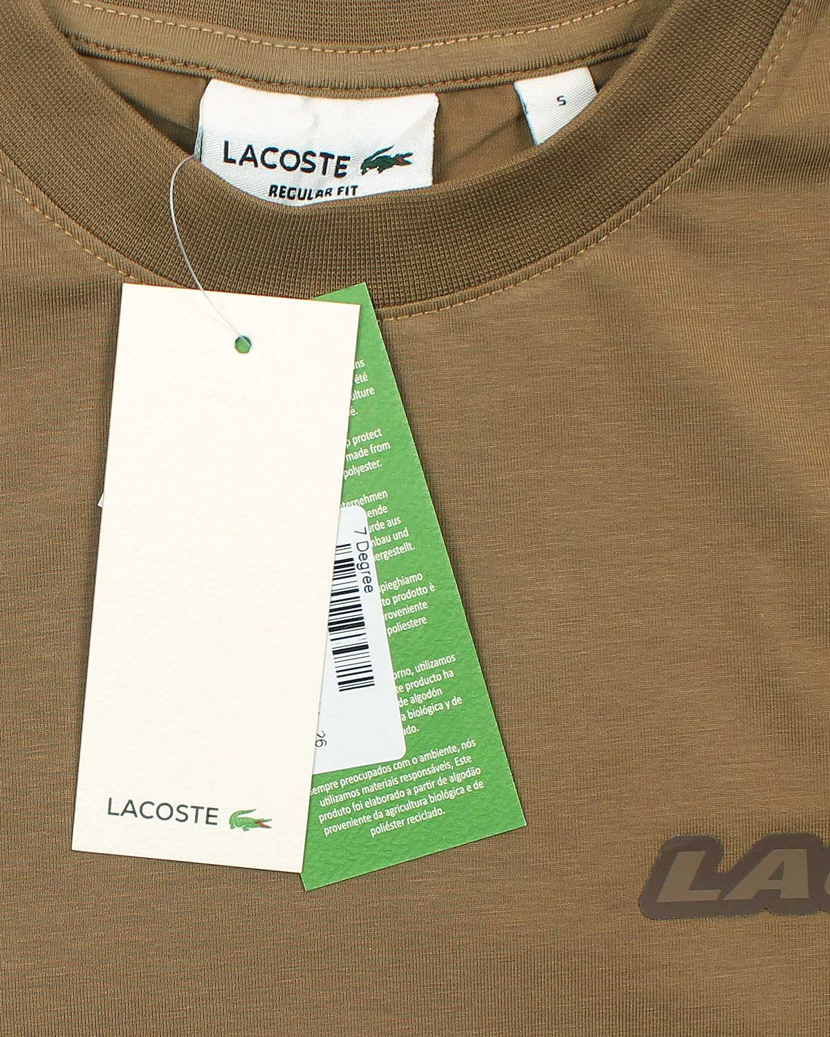 Men's Oversized Basic Lac. T Shirt - Brown