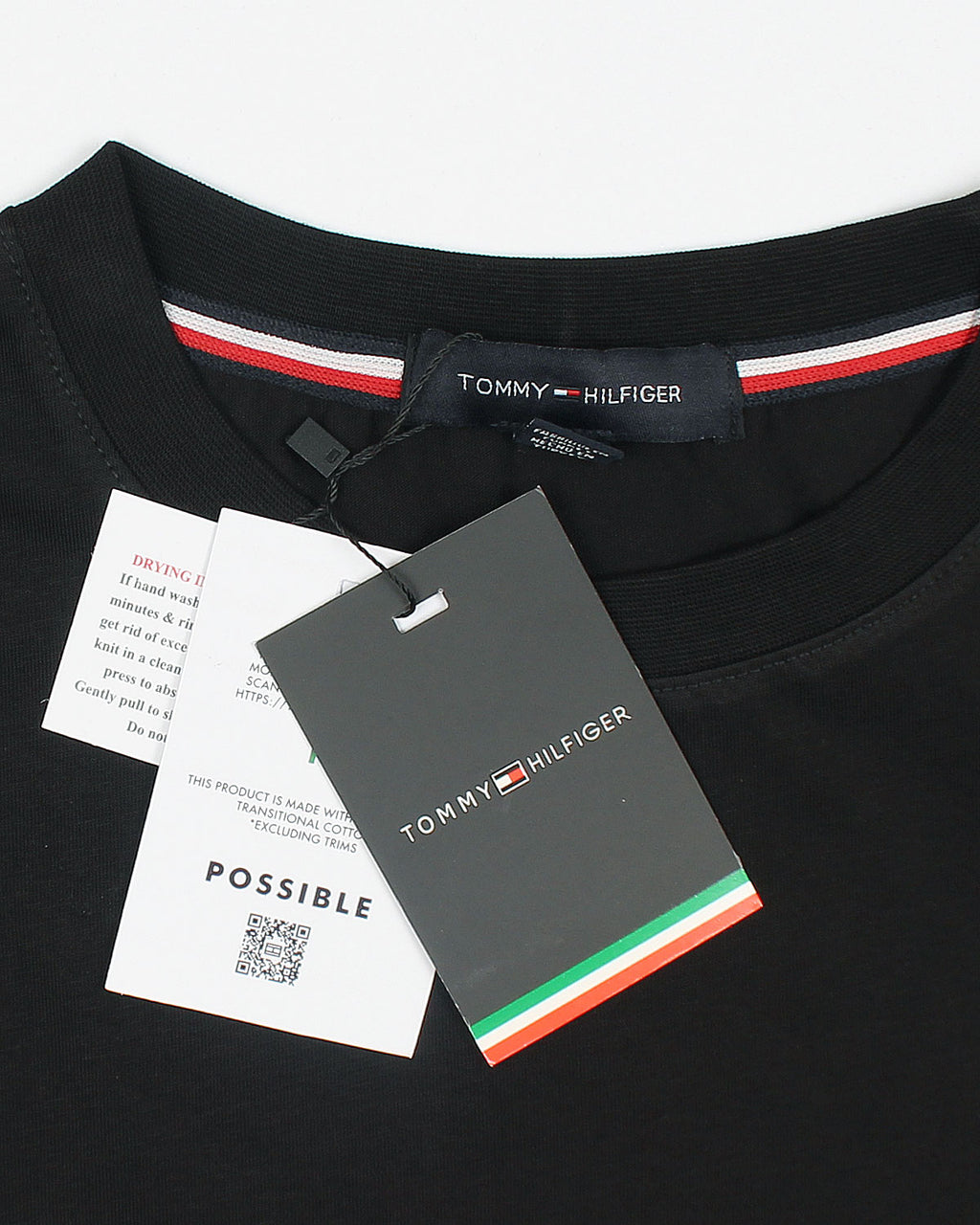 Premium Tommy High Men Tee - Black