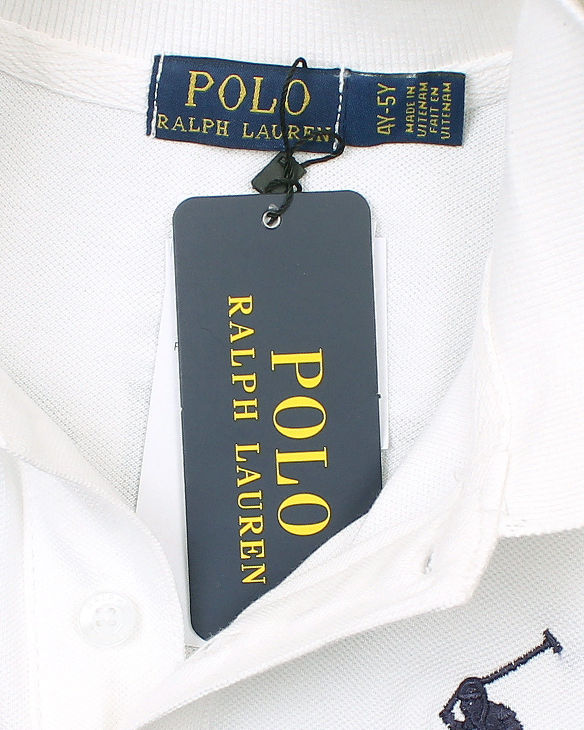 Kids Country Eng. Polo Shirt - White