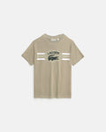 Kids Lac. Graphic T Shirt - Beige