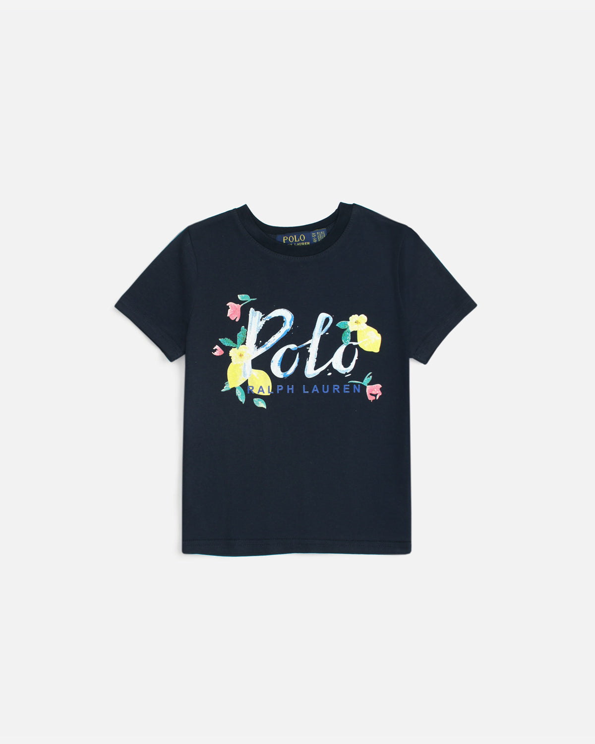 Exclusive Baby Girl R/L Polo Tee - Navy Blue