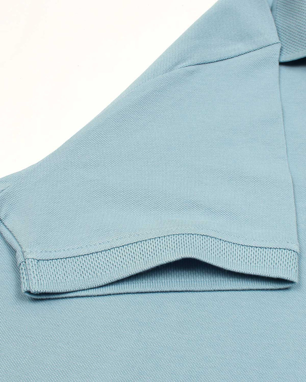 Premium Mesh L/C Men Polo Shirt - Sky Blue