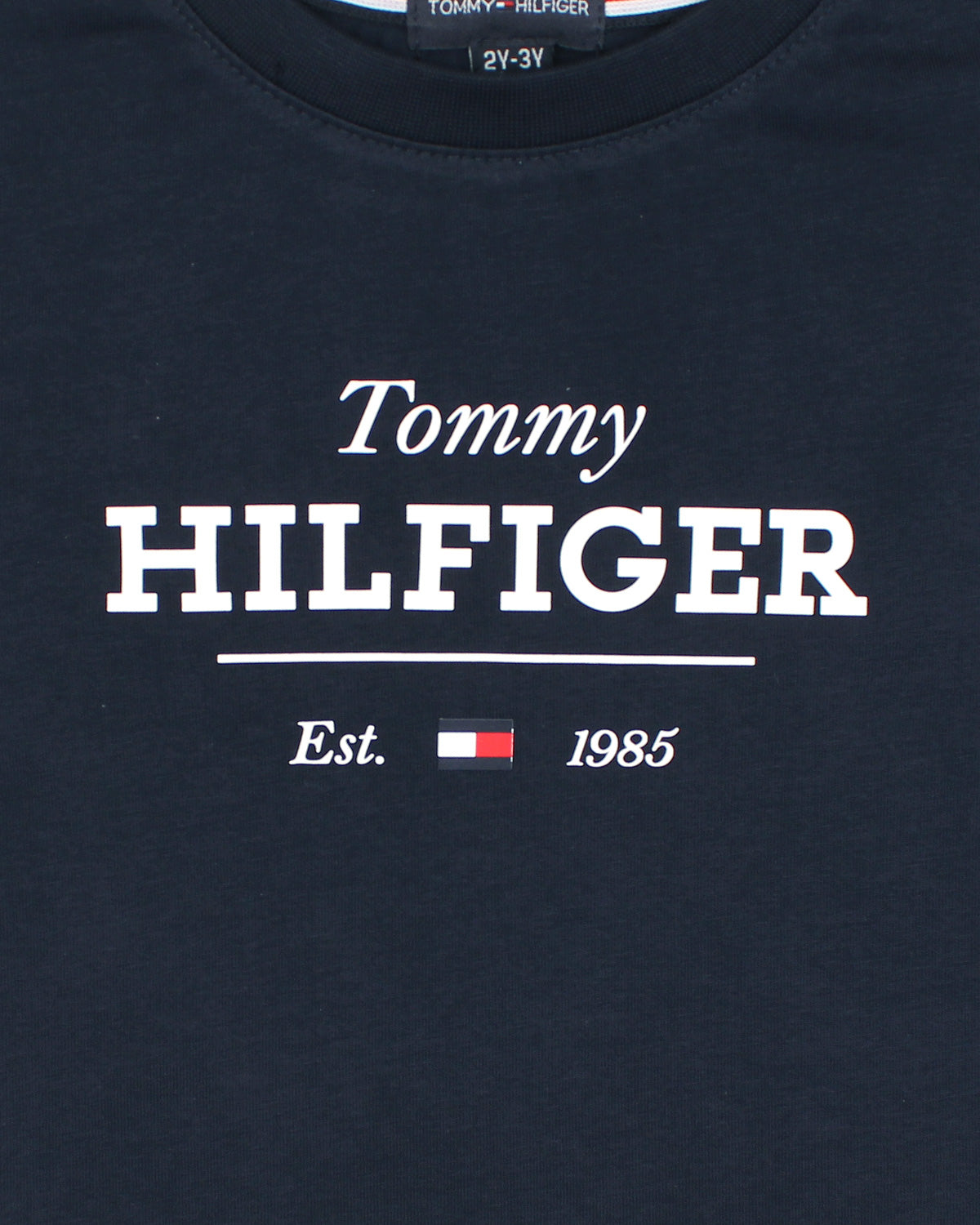 Exclusive Hilfiger Girls Crop Top Tee - Navy Blue