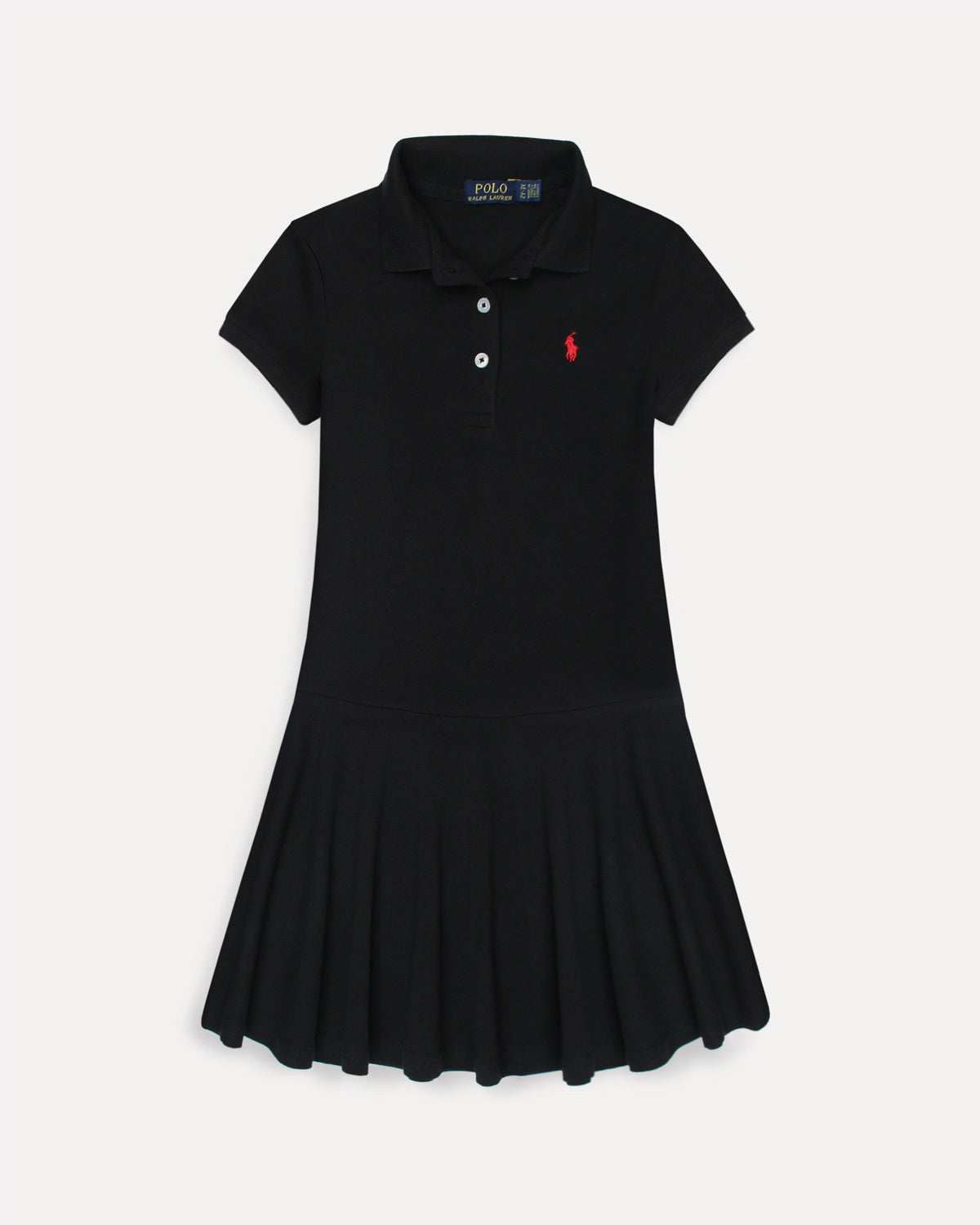Premium Baby Girl R-L Polo Dress - Black