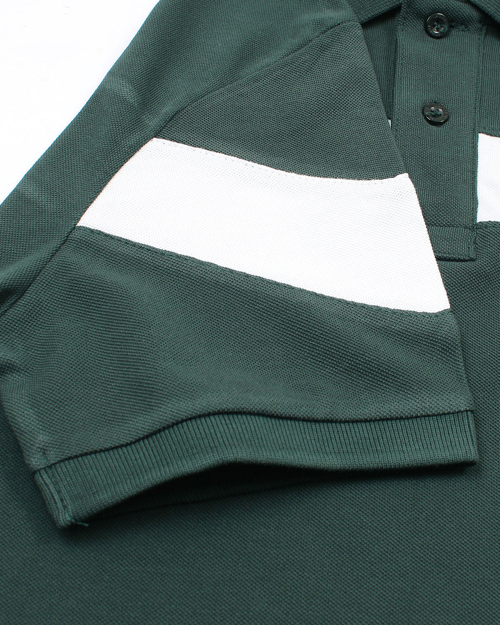 Men's Lac. Contrast Polo Shirt - Green