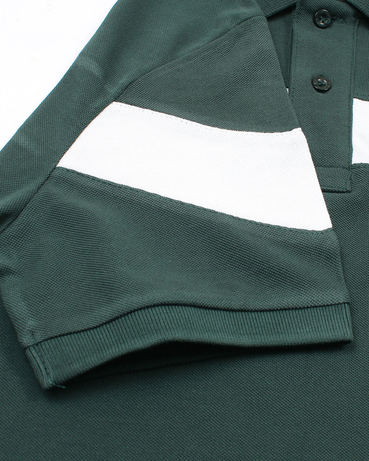 Men's Lac. Contrast Polo Shirt - Green