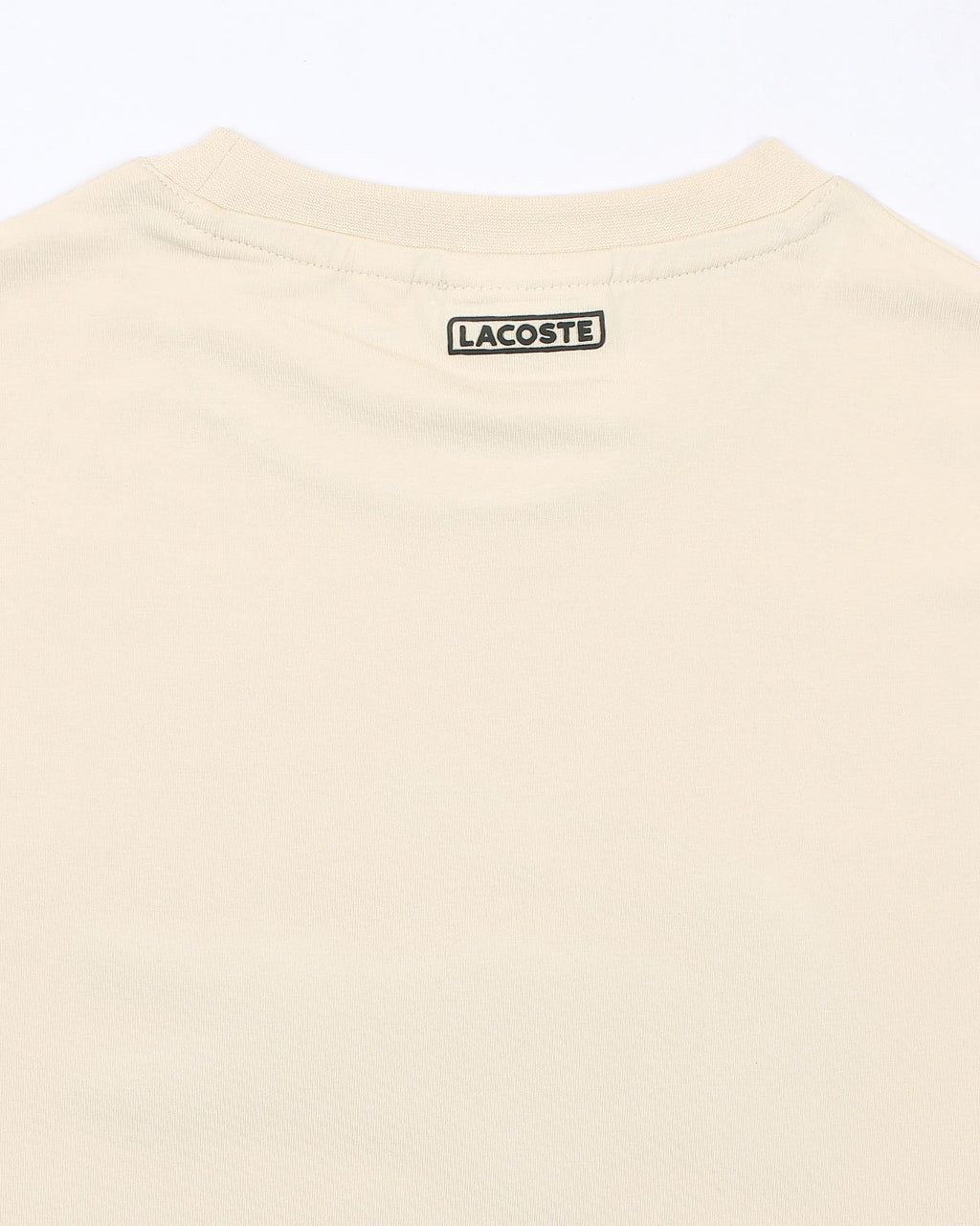 Men’s lac. Iconic Crocodile Print T Shirt - Off White