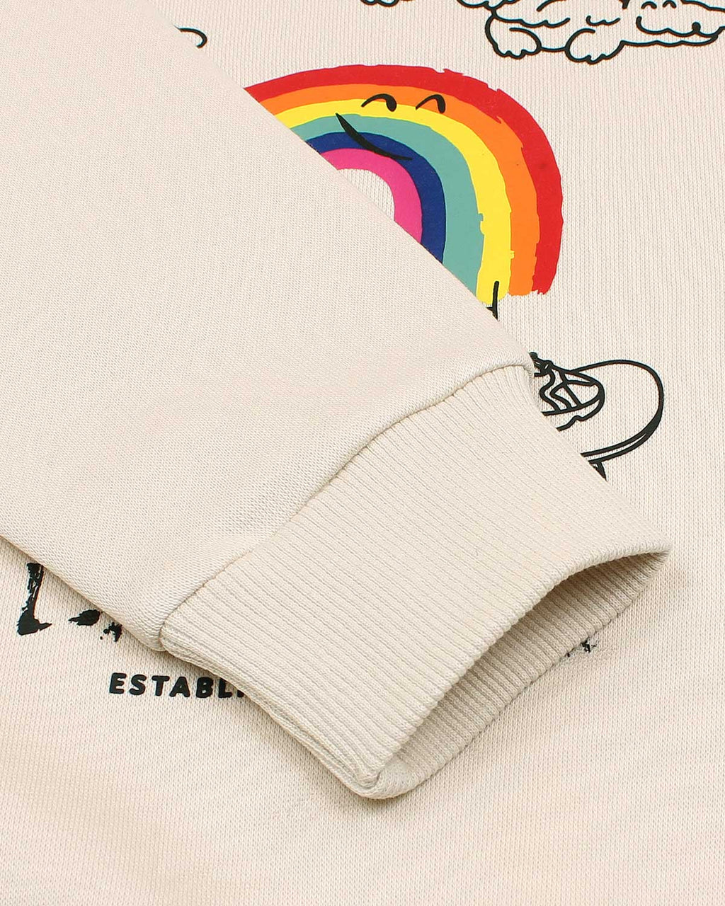 Loc. Kids Rainbow Sweatshirt - Off White