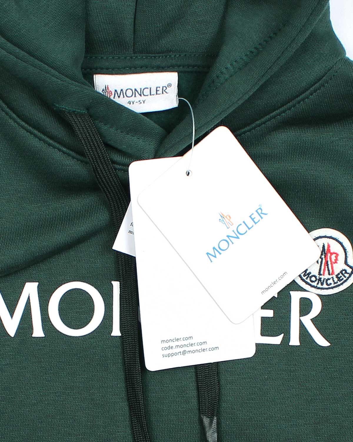 Mon. Kids Logo Hoddie - Forest Green