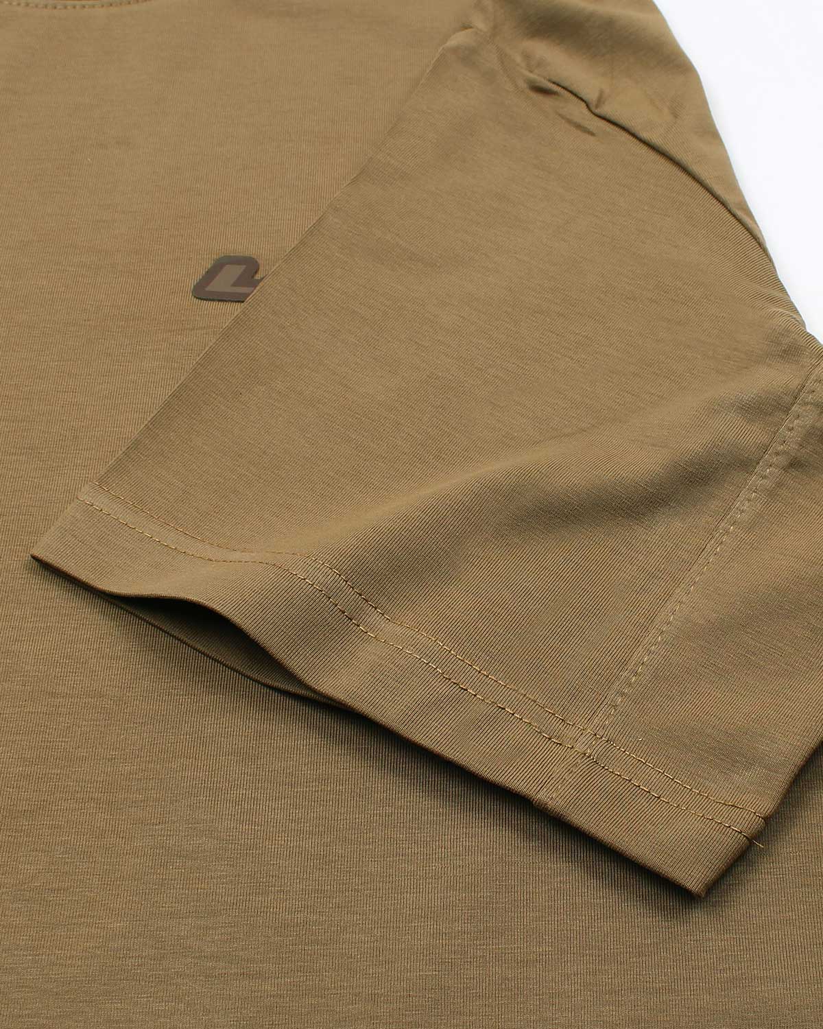 Men's Oversized Basic Lac. T Shirt - Brown