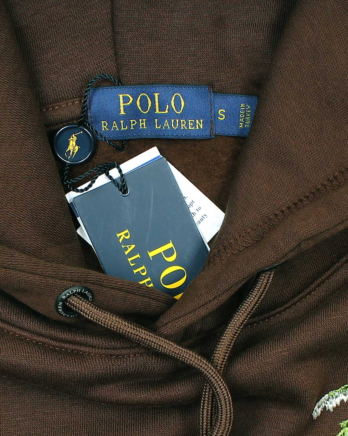 Men's Oversized Palm Hoddie - Brown