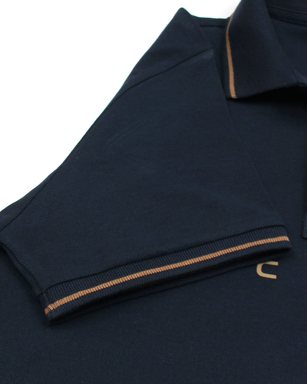 Premium HKT Men Tipped Polo Shirt - Navy Blue