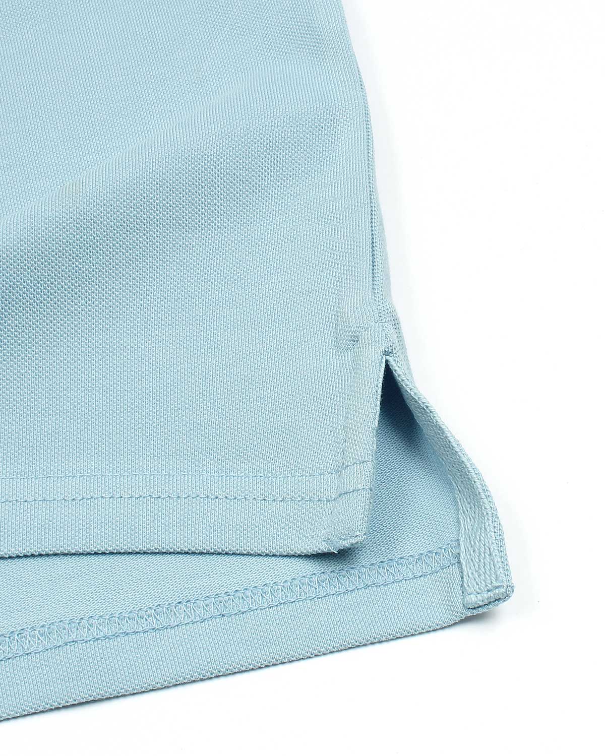 Premium Mesh L/C Men Polo Shirt - Sky Blue