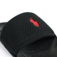 Premium Polo Men's Slides - Black